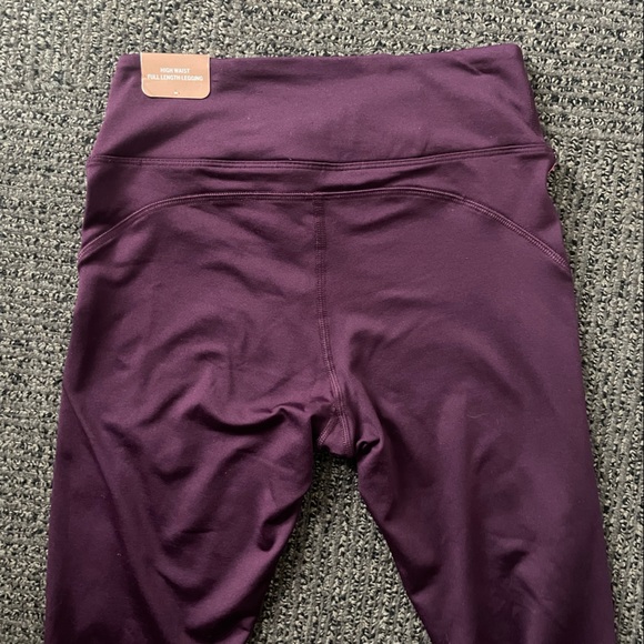 Victoria's Secret Pink Cozy Fleece Lined Leggings Luscious Plum Hot Pink XS - Picture 9 of 9